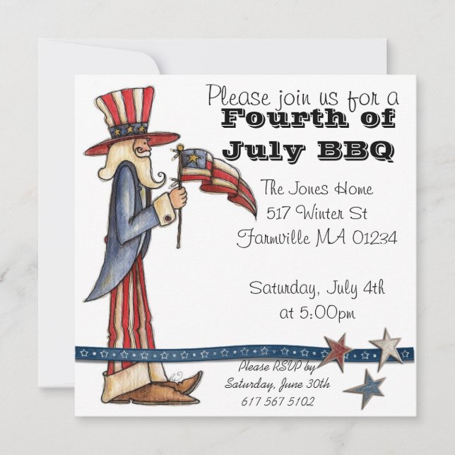 Fourth of July Invite (Front)