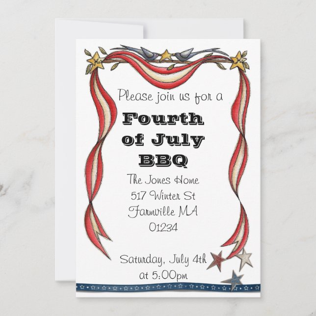 Fourth of July Invite (Front)