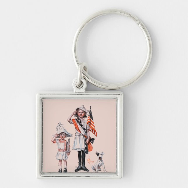 Fourth of July Key Ring (Front)