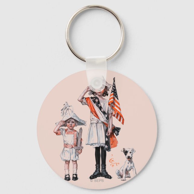 Fourth of July Key Ring (Front)