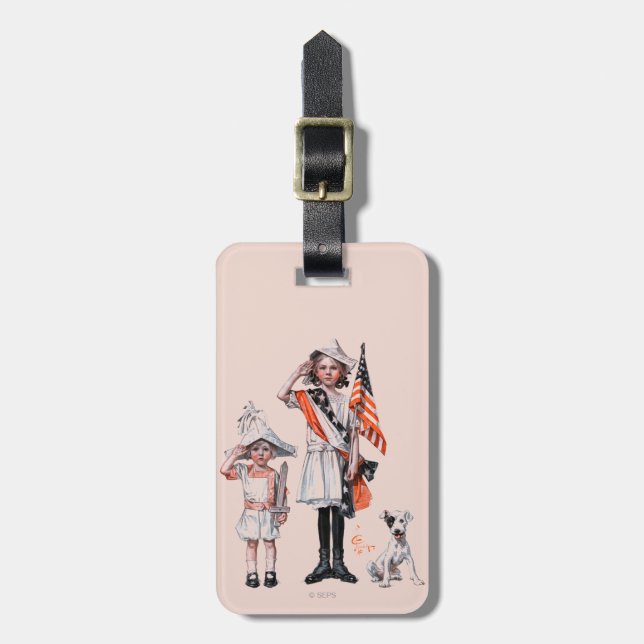 Fourth of July Luggage Tag (Front Vertical)