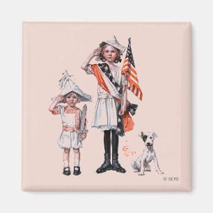 Fourth of July Magnet