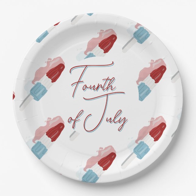 Fourth of July  Paper Plate (Front)
