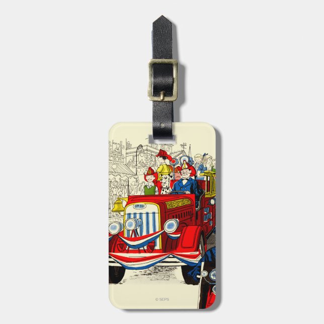 Fourth of July Parade Luggage Tag (Front Vertical)