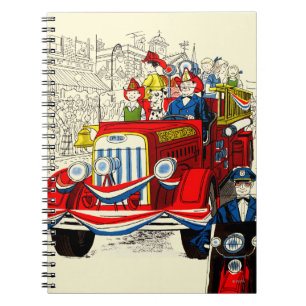 Fourth of July Parade Spiral Notebook