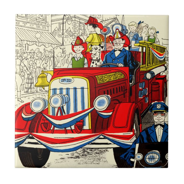 Fourth of July Parade Tile (Front)