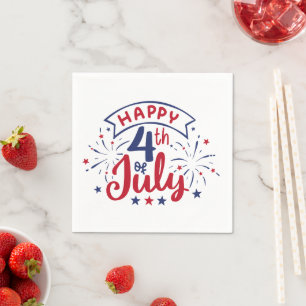 Fourth Of July Party Napkin