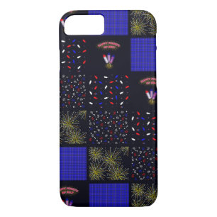 Fourth of July Patchwork Pattern - July 4th Case-Mate iPhone Case