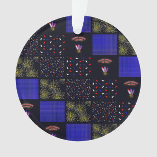 Fourth of July Patchwork Pattern - July 4th Ornament