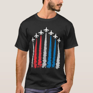Fourth of july patriotic jets usa flag american T-Shirt