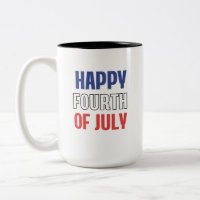 Fourth of July Patriotic Mug