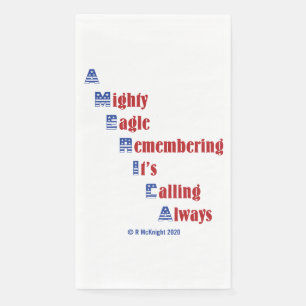 fourth of july picnic supplies napkin