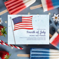 Fourth of July Red White and Blue Flag