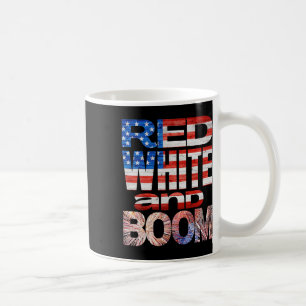Fourth Of July Red White And Boom Fireworks Finale Coffee Mug