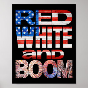 Fourth Of July Red White And Boom Fireworks Finale Poster