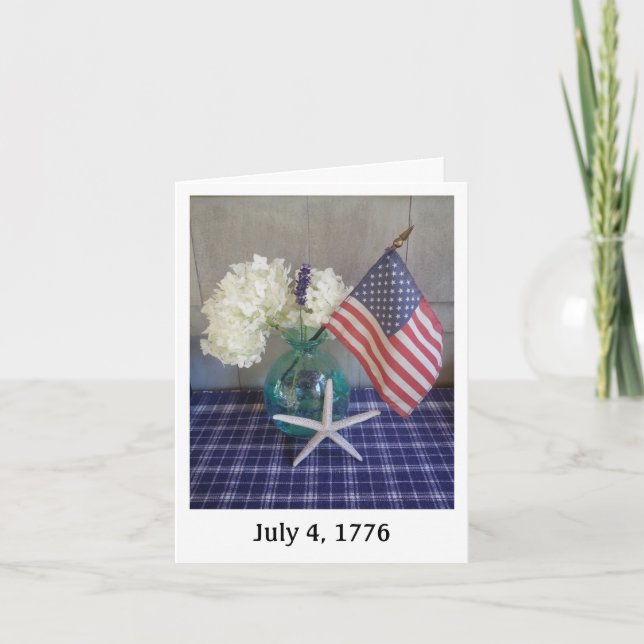 Fourth of July Spirit 1776 Card (Front)