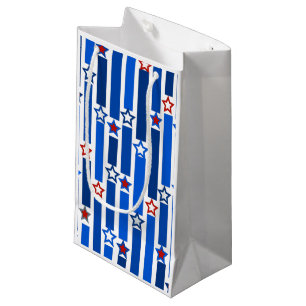 Fourth of July Stars and Stripes Small Gift Bag