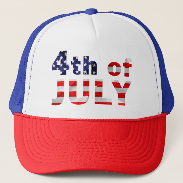 Fourth Of July Trucker Hat (Front)