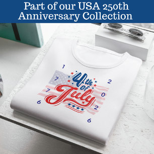 Fourth of July USA 250th Anniversary T-Shirt