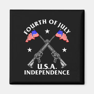 Fourth of july usa independence magnet