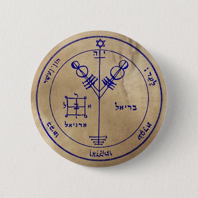 Fourth Pentacle of Jupiter 6 Cm Round Badge (Front)