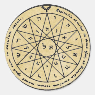 Fourth Pentacle of Mercury Classic Round Sticker