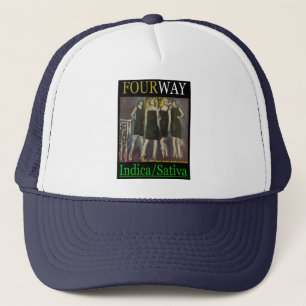 FOURWAY INDICA SATIVA TRUCKER HAT