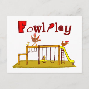 Fowl Play Postcard