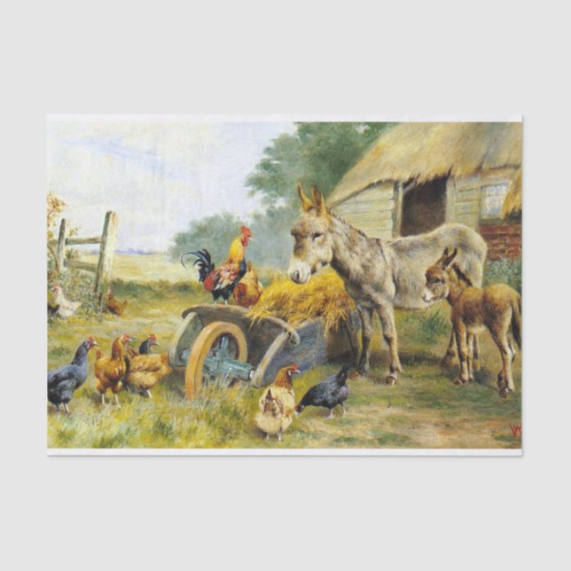 Fowl Talk by Herbert William Weekes Tissue Paper (Front)