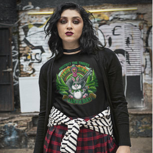 Fowl Vs. Fur: Feathery Showdown T-Shirt