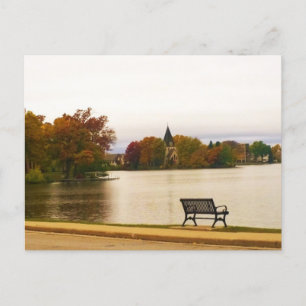 Fowler Lake in Autumn, WI Postcard