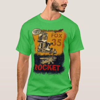 Fox 35 vintage model aircraft engines T-Shirt