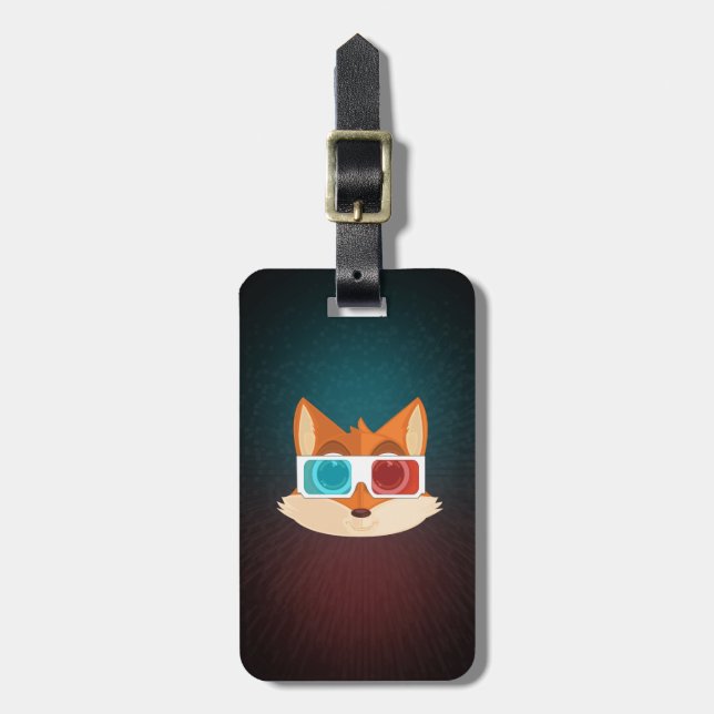Fox - 3D  Luggage Tag (Front Vertical)