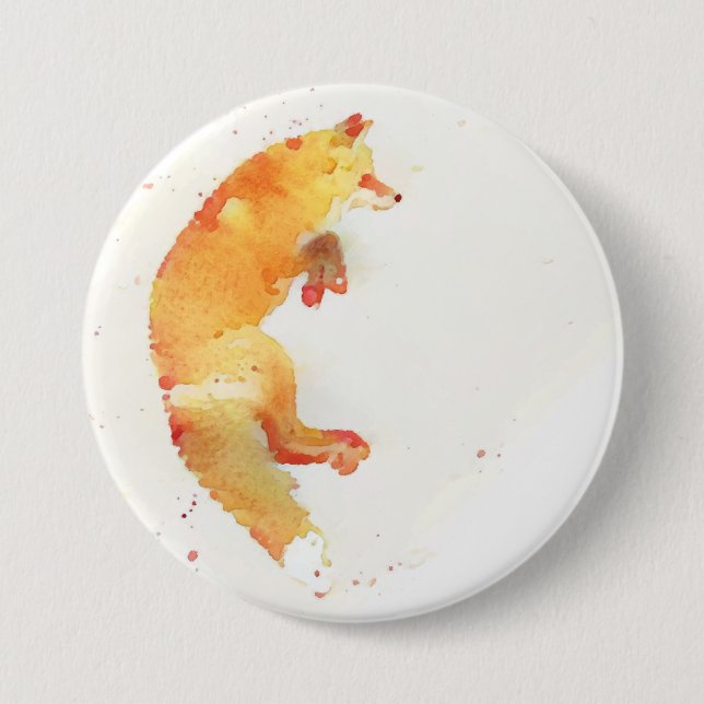 Fox 7.5 Cm Round Badge (Front)
