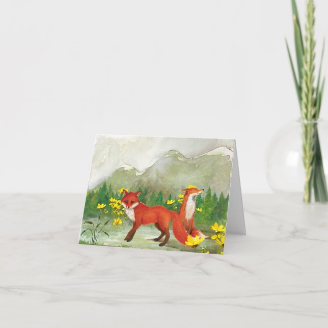 Fox All Occasion Notecard (Front)