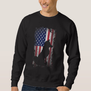 Fox American Flag Proud Usa Patriot Fox Sweatshirt