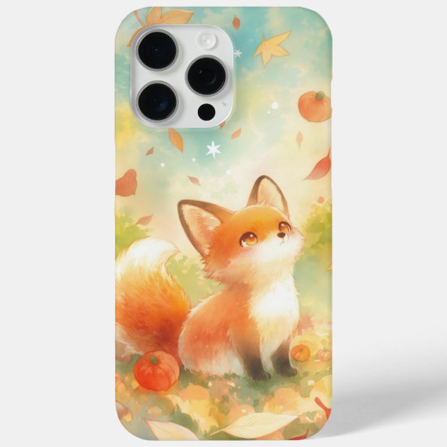 Fox Amidst Autumn Charm Case-Mate iPhone Case (Back)