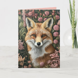 Fox Among Spring Blooms Invitation