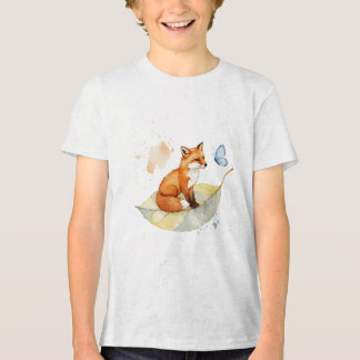 Fox and a butterfly Tri-Blend Shirt