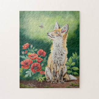 Fox and Bee Jigsaw Puzzle