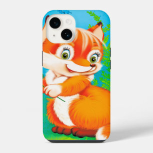 fox and butterfly iPhone 14 case