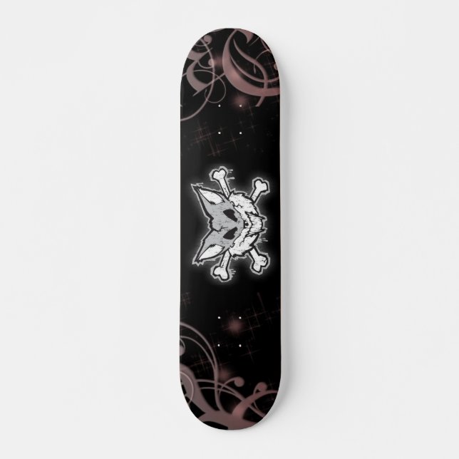 fox and crossbones skateboard (Front)