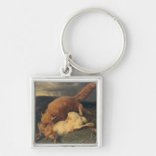 Fox and Hare, 1866 Key Ring