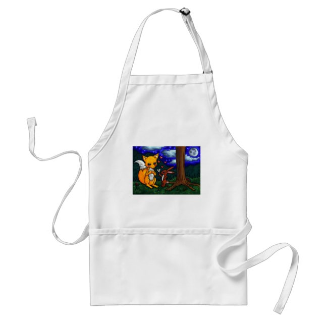 fox and hare love story standard apron (Front)