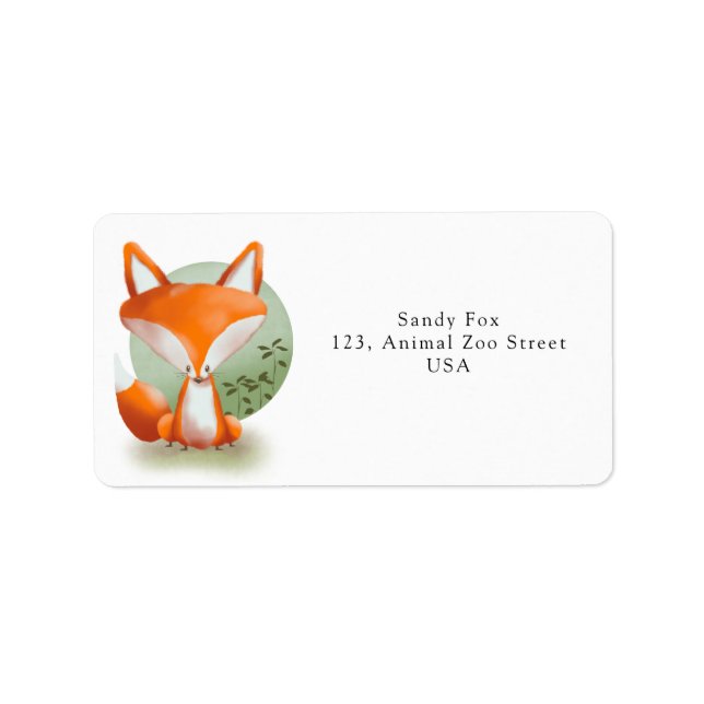 Fox and mooning label (Front)
