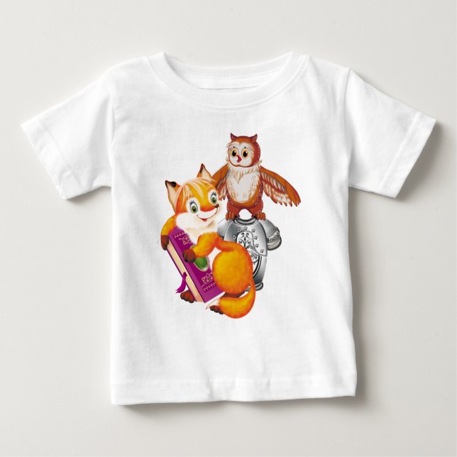 fox and owl baby T-Shirt (Front)