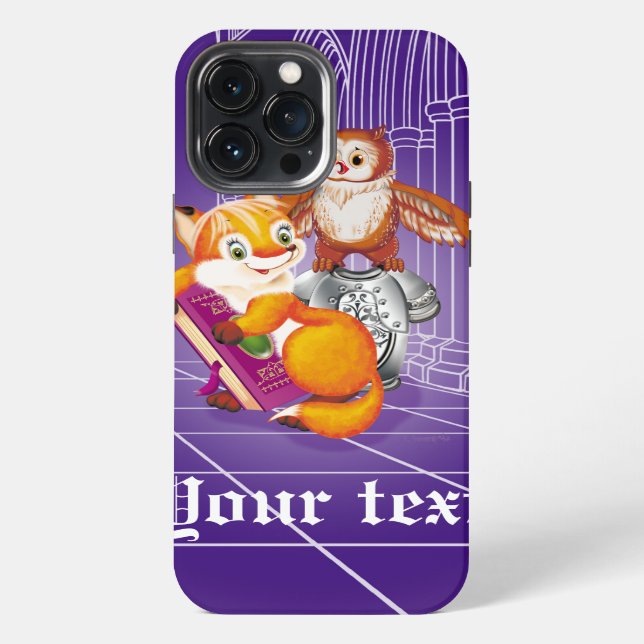 fox and owl iPhone case (Back)