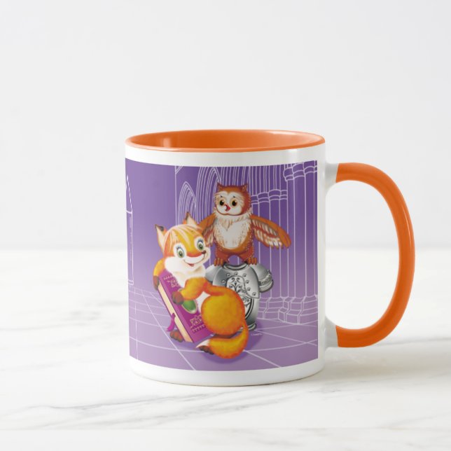fox and owl mug (Right)