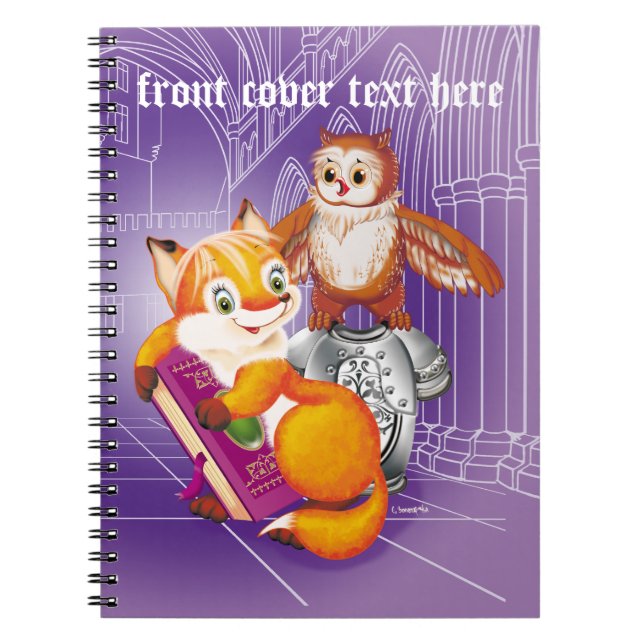 fox and owl notebook (Front)