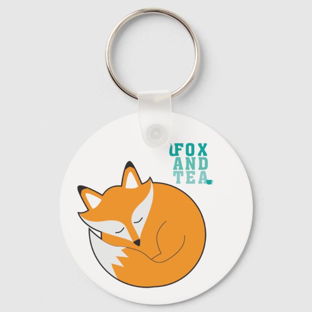 Fox And Tea Key Ring - N.1 (Front)